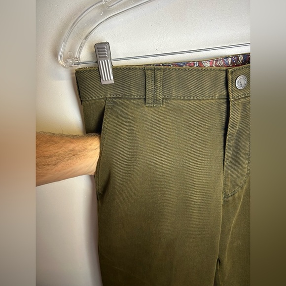 Meyer Fabric by Cramer Olive Green Men's jeans Size 30x32 minimalist neutral - Picture 5 of 15